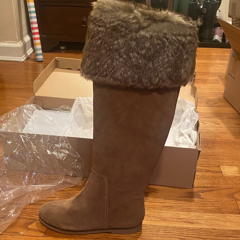 Tan boots